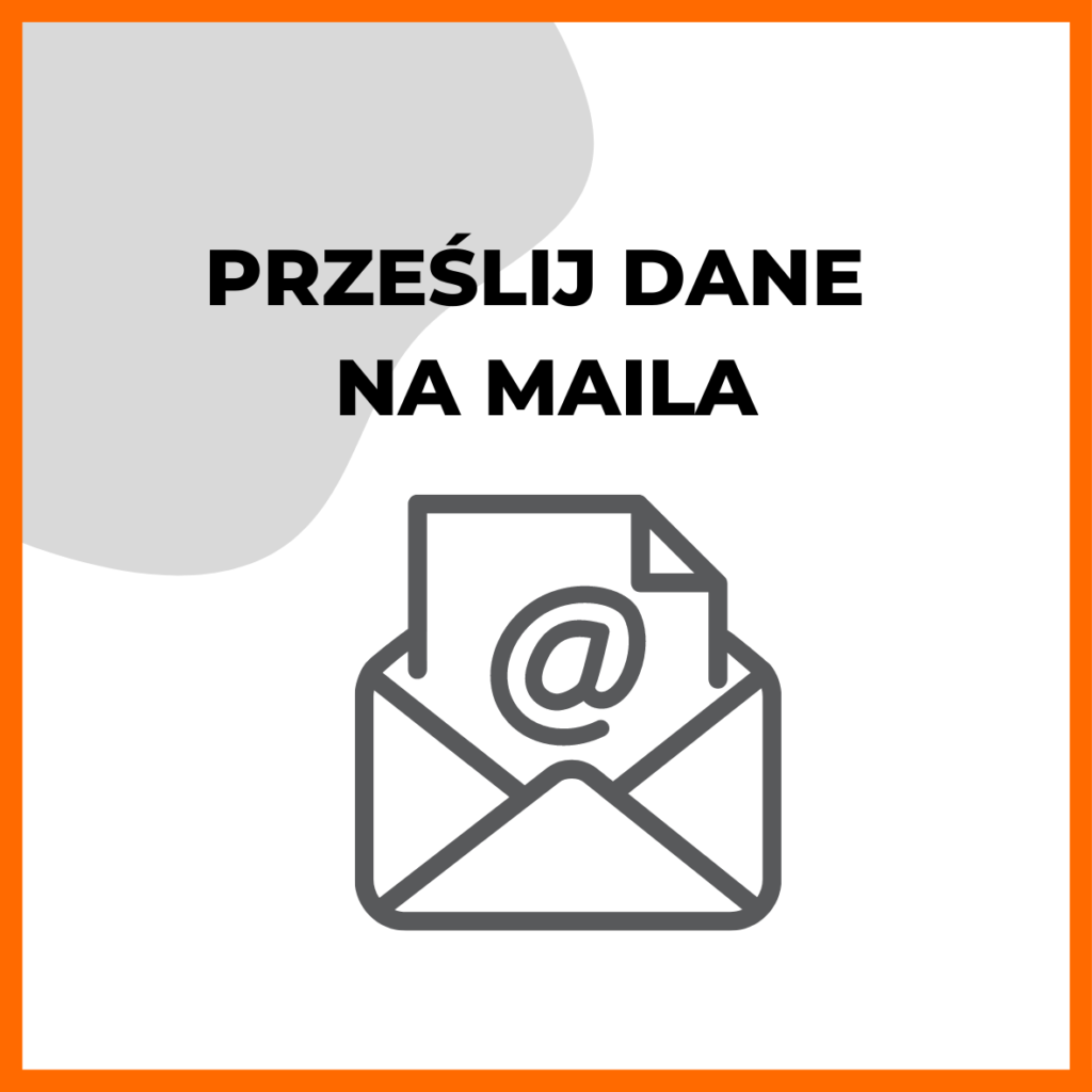 prześlij dane na e-mail